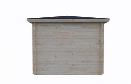 Domek drewniany - MAZUREK 2 716x300 21,5 m2 (11,9+wiata)