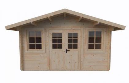 Domek drewniany - GĘŚ 400x300 12 m2