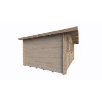 Domek drewniany - GĘŚ 400x300 12 m2