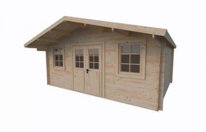 Domek drewniany - TOMASZ C 504x380 19,2 m2