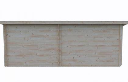 Domek drewniany - ROBERT B 320x540 17.3 m2 (8+wiata)