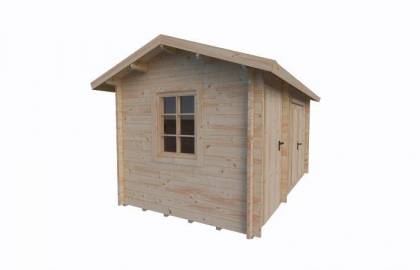 Domek drewniany - KAPTURKA 435x255 11,1 m2