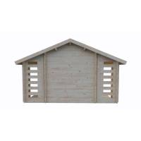 Domek drewniany - KOKOSZKA B z drewutnią  390x280 9,3 m2