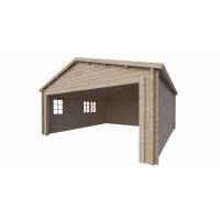 Garaż drewniany - JAN B 600x595 35,7 m2