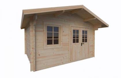 Domek drewniany - FRYDERYK B 380x320 12,2 m2