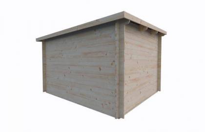 Domek drewniany - JEMIOŁUSZKA C 290x330 9,6 m2