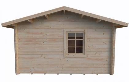 Domek drewniany - JAREK C 530x410 21,7 m2