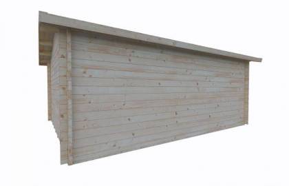 Domek drewniany - JAREK C 530x410 21,7 m2