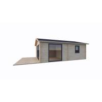 Dom drewniany- FARO z tarasem 960x520 50 m2