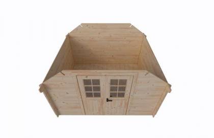 Dom drewniany – CZAJKA 350x300 10,5 m2