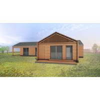 Dom drewniany - PINUS 1740x1200 160 m2