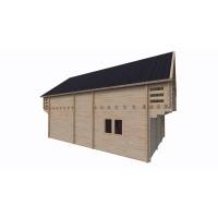 Dom drewniany - DARIA 1050x595 125 m2