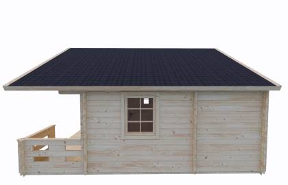 Dom drewniany - CHABER 25 600x600 33,6 m2 (25,7 m2+taras)