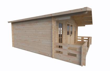 Dom drewniany - KACPER 500x590 29,5 m2