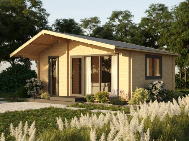 Dom drewniany - CHABER MODERN 600X450 27 m2