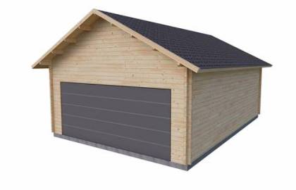 Garaż drewniany - KSAWERY 630x880 55,4 m2