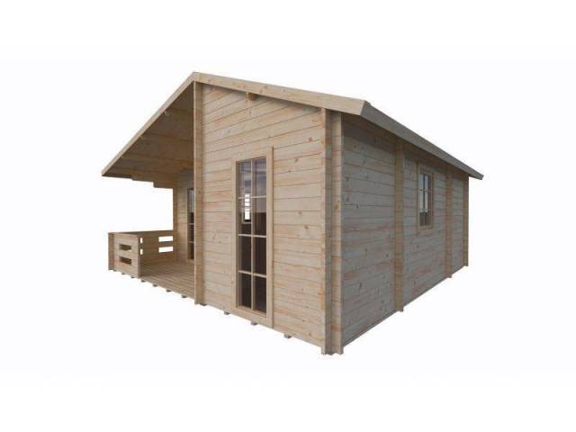 Dom drewniany - CHABER V 600x600 33,6 m2 (28,3 m2 + taras)