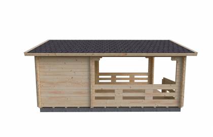 Dom drewniany - JACEK B 350x560 19,6 m2