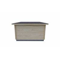 Domek drewniany - PLUSZCZ 355x294 10,4 m2