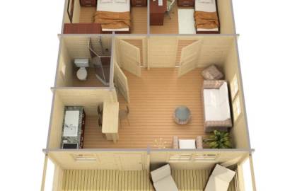 Dom drewniany – USZATKA A 595x846 50,3 m2
