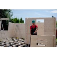 Dom drewniany - CHABER 600x600 33,6 m2 (25 m2+taras)