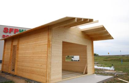 Dom drewniany - KOS 500x700 35 m2