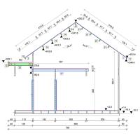 Dom drewniany - ANIA III 1300X600+ganek 158,8 m2