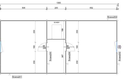 Dom drewniany - ANIA III 1300X600+ganek 158,8 m2