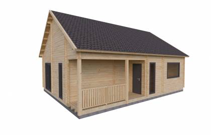 Dom drewniany - MAGNOLIA 1032x777 80,2 m2