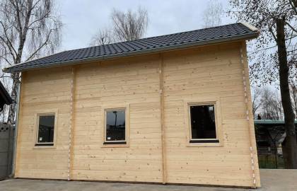 Dom drewniany - JUSTYNA II 500x700cm 35 m2, użytkowa 65 m2