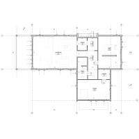 Dom drewniany - PINUS 1740x1200 160 m2