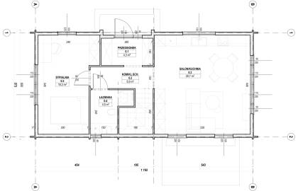 Dom drewniany - TILIA 600x1190 140 m2