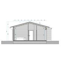 Dom drewniany - MALTA 740x1100 65.9 m2