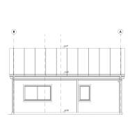Dom drewniany - Lawenda II 848x840 78,5 m2 (66,9 m2 + antresola)