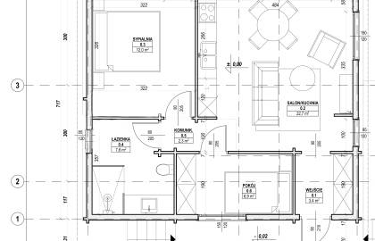 Dom drewniany - Lawenda II 848x840 66,9 m2