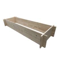 Drewniana donica na warzywa / rabata ogrodowa / warzywnik drewniany 290x95 cm