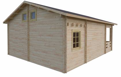 Dom drewniany - JASKIER 600x800 60 m2 (33,6 + taras)