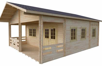 Dom drewniany - JASKIER 600x800 60 m2 (33,6 + taras)