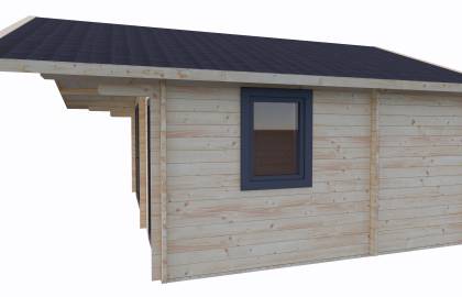 Dom drewniany - CHABER MODERN 600X450 24,9 m2