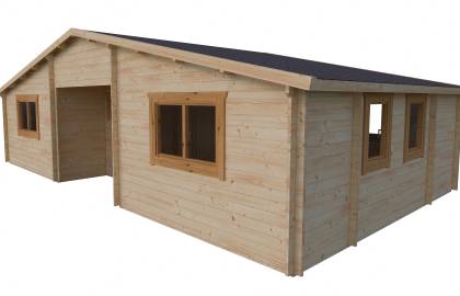 Dom drewniany – PUSTYNNIK A 1050x595 62,5 m2