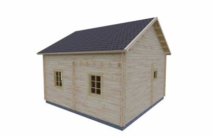 Dom drewniany – KALMIA 580x600+antresola 51,5 m2