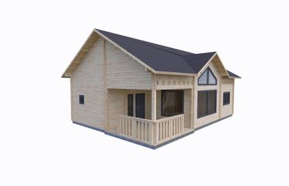 Dom drewniany - EDEN 780x1100 85,8 m2 POD KLUCZ
