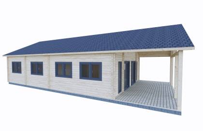 Dom drewniany - LUCJAN 920x1110 92m2 + Taras