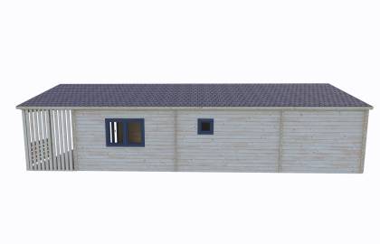 Dom drewniany - BADEJ 540x1306 70 m2 (60 m2 + taras)