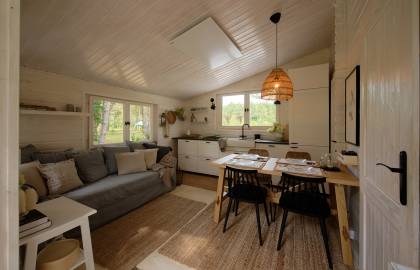 Dom drewniany - CHABER 600x600 33,6 m2 (25 m2+taras)