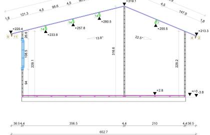 Dom drewniany - CHABER 600x600 33,6 m2 (25 m2+taras)