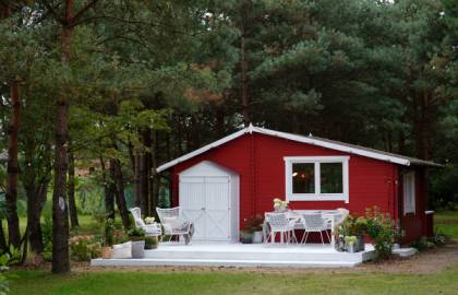 Dom drewniany - CHABER 600x600 33,6 m2 (25 m2+taras)