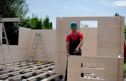 Dom drewniany - CHABER 600x600 33,6 m2 (25 m2+taras)