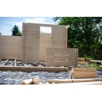 Dom drewniany - CHABER 600x600 33,6 m2 (25 m2+taras)