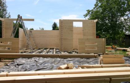 Dom drewniany - CHABER 600x600 33,6 m2 (25 m2+taras)